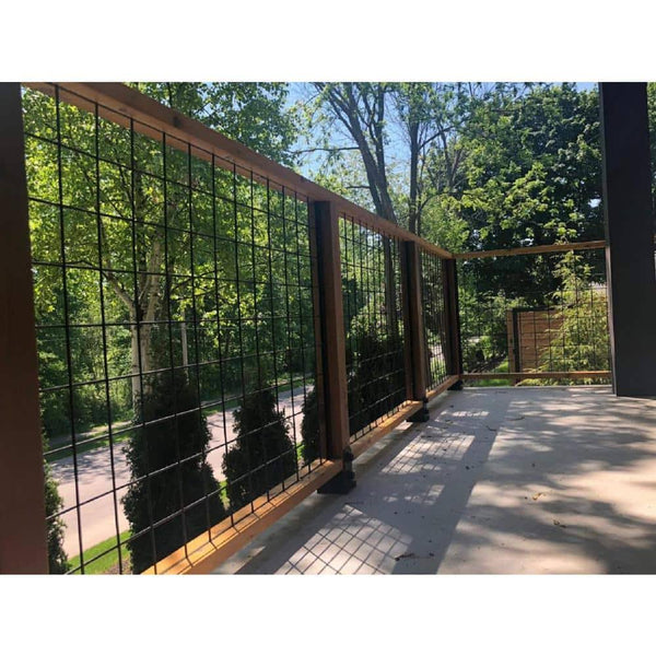 36 in. x 72 in. Wild Hog Black Metal Railing Panel (5 - Pack) 36WHB5PK